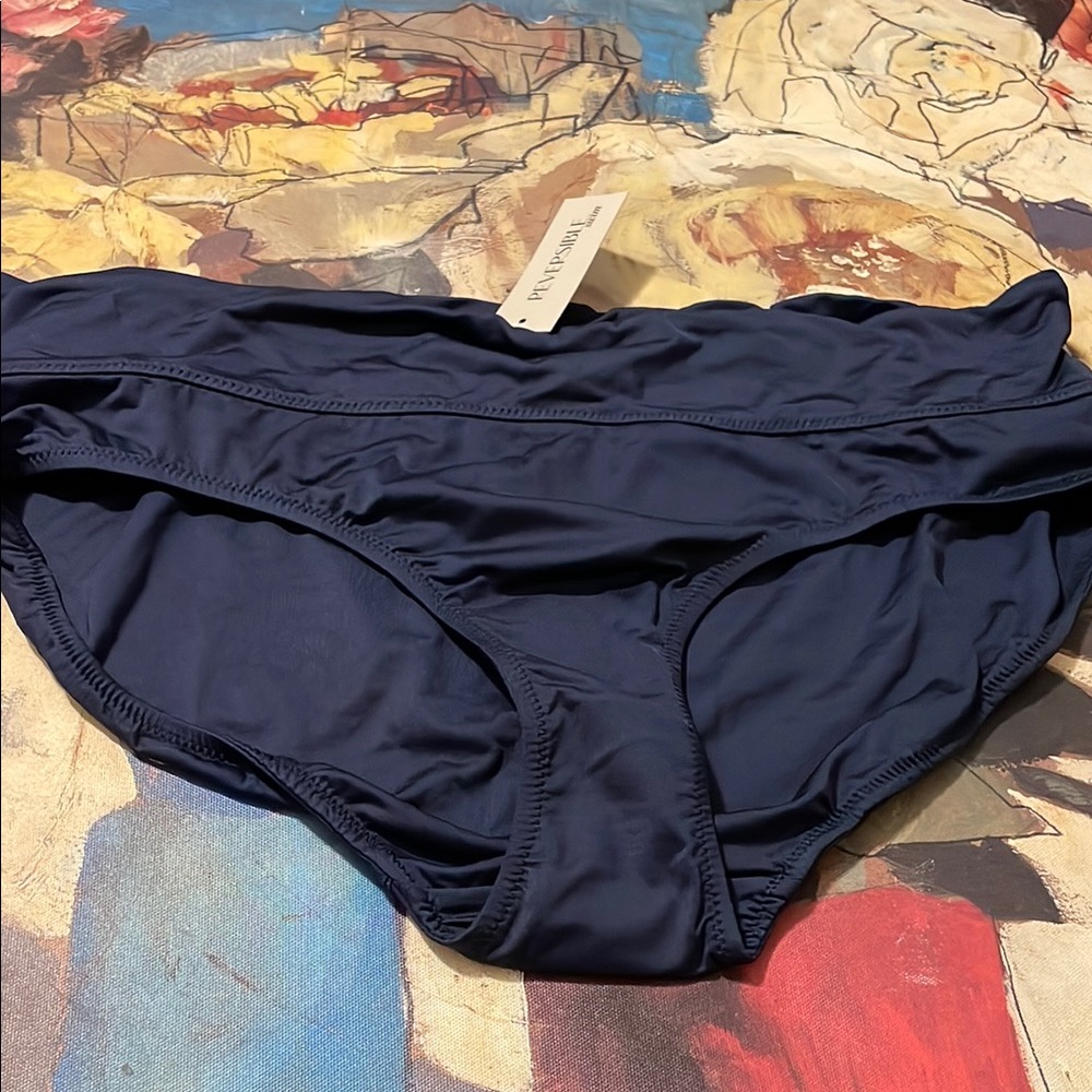 Reversible Navy Swim Bottoms